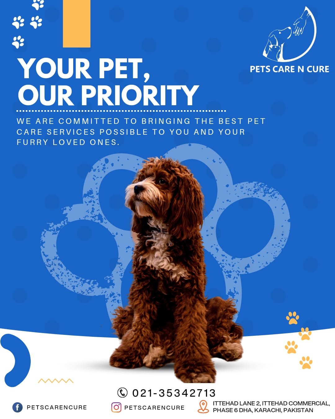 Quality care for your furry companions! Our veterinary clinic in Karachi offers top-notch services with love and expertise. Give your pets the attention they deserve - schedule an appointment today and join our family of satisfied pet owners!