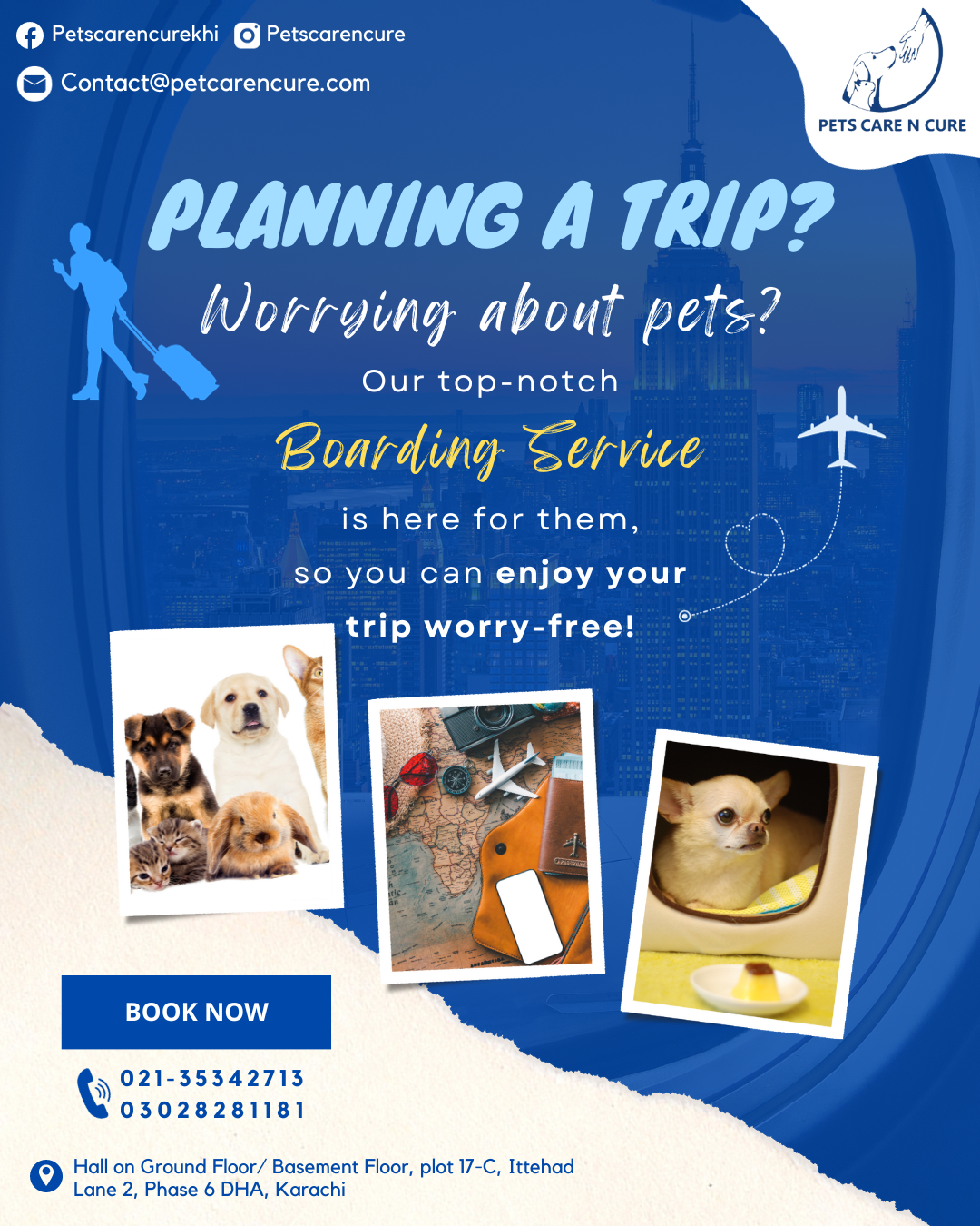 Secure, comfortable pet boarding services in Karachi. Trust us for a stress-free stay for your beloved pets. Professional care, a home away from home.